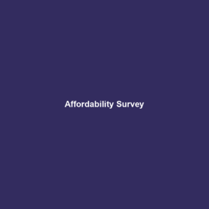 Affordability Survey